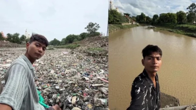 একাই নদী পরিষ্কার করে তাক লাগিয়ে দিলেন যুবক, পেলেন বিদেশি প্রতিষ্ঠানে চাকরি